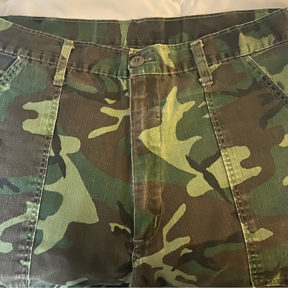 Five Brother Vintage 70’s Mens Camouflage Cargo Pants MADE IN USA 32x30 - Picture 5 of 15
